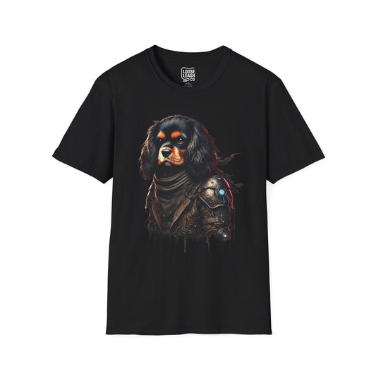 Printify T-Shirt XS / Black Cyber Pup – Cavalier Unisex Tee