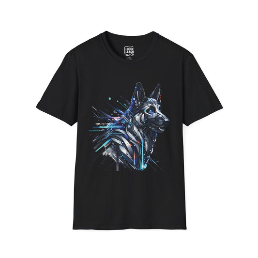 Printify T-Shirt XS / Black Cyber Sentinel – German Shepherd Unisex Tee