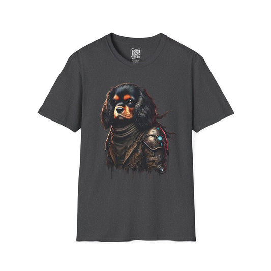 Printify T-Shirt XS / Dark Heather Cyber Pup – Cavalier Unisex Tee