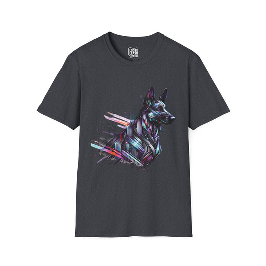 Printify T-Shirt XS / Dark Heather Grey Cyber Shepherd – German Shepherd Unisex Tee